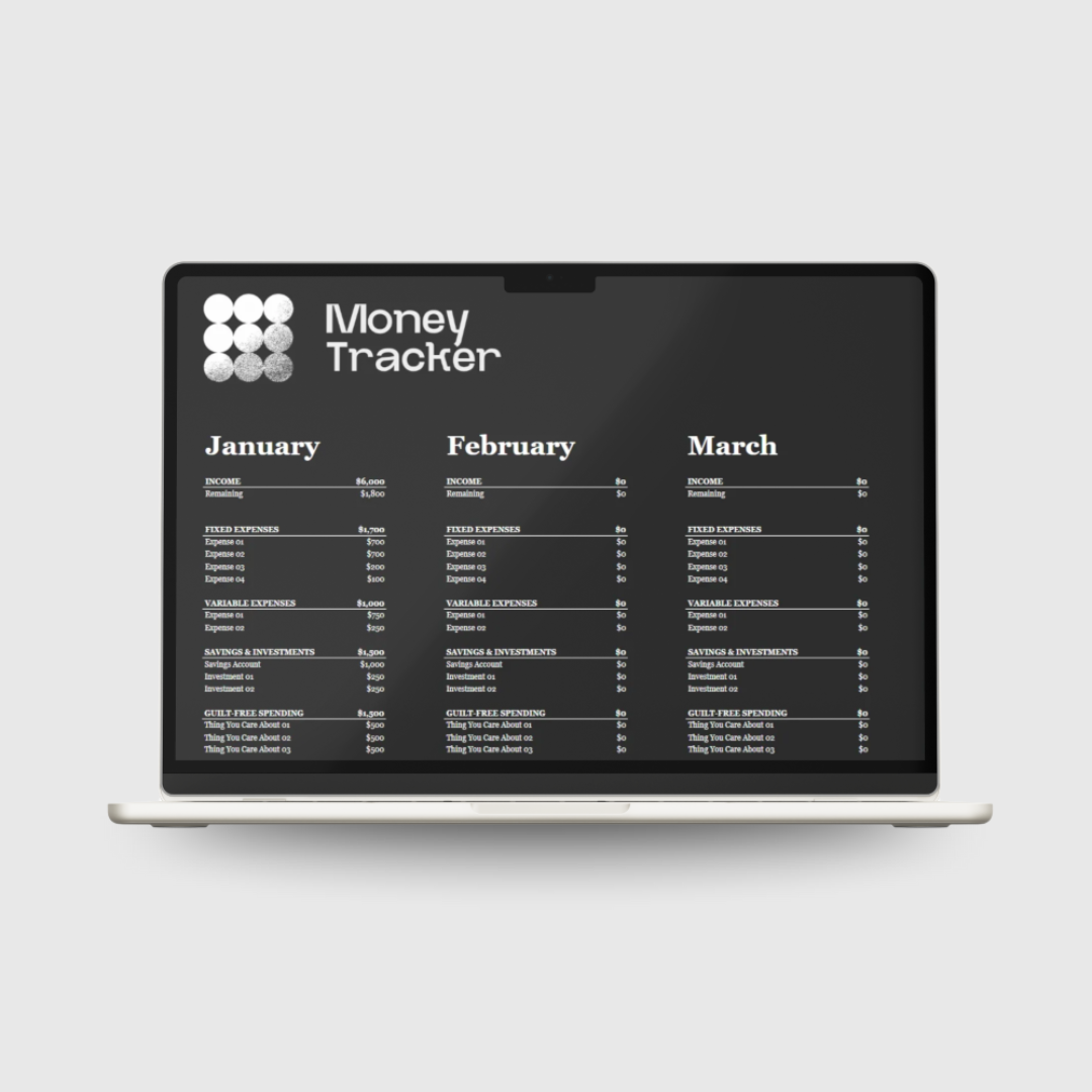 Money Tracker Spreadsheet
