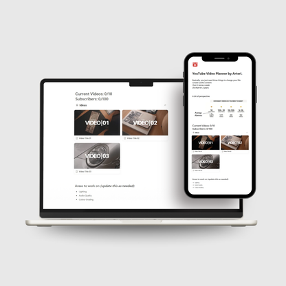 YouTube Video Planner by Arteri
