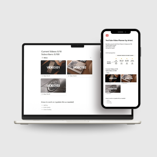 YouTube Video Planner by Arteri