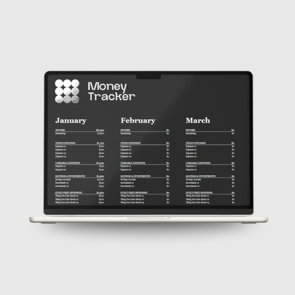 Money Tracker Spreadsheet